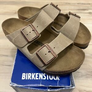 NIB Birkenstock Arizona Sandals Tobacco Brown Size 37 (Women’s Size 6-6.5)